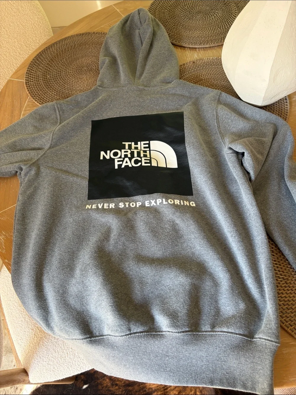 The North Face Men's Heather Gray Crewneck Hoodie